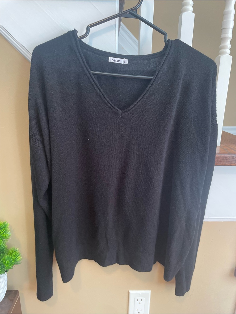 Black V-Neck Women’s Sweater